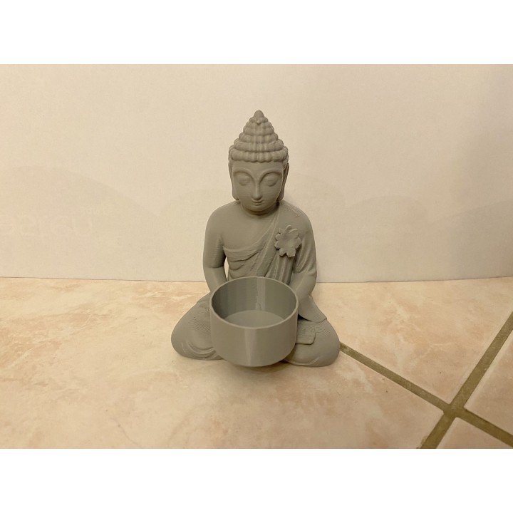 Bouddha avec bougie led