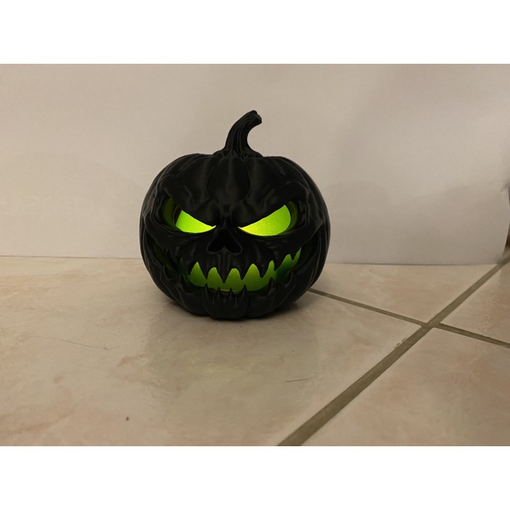 Citrouille Halloween avec bougie led